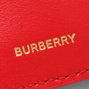 Burberry Tri fold Red Wallet Lark Monogram Bright